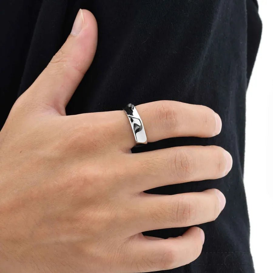 Apex Geometry™ Men’s 18K Gold PVD Stainless Steel Ring - Nikoleit