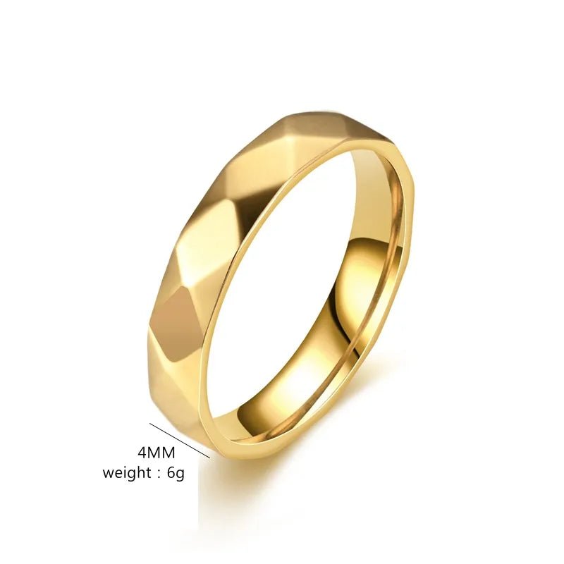 Argyle Crest™ 18K Gold Plated Stainless Steel Men’s Band Ring - Nikoleit