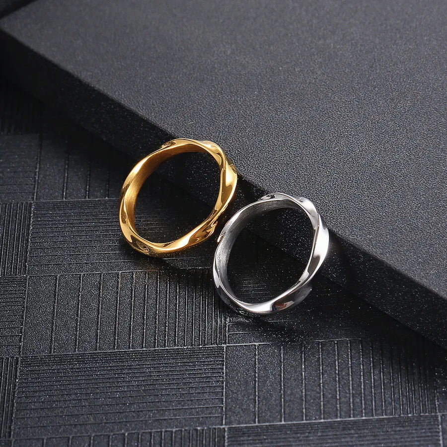 Aureum Line™ 18K Gold Plated Stainless Steel Unisex Ring - Nikoleit