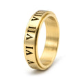 Aureus Roma™ Rotatable Roman Numeral Matte Ring - Nikoleit