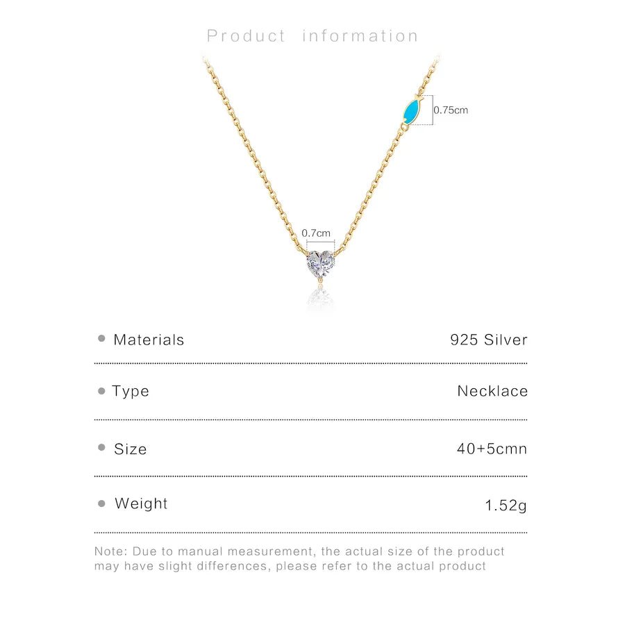 Azure Heartfish™ S925 Blue Zircon Pendant Necklace - Nikoleit