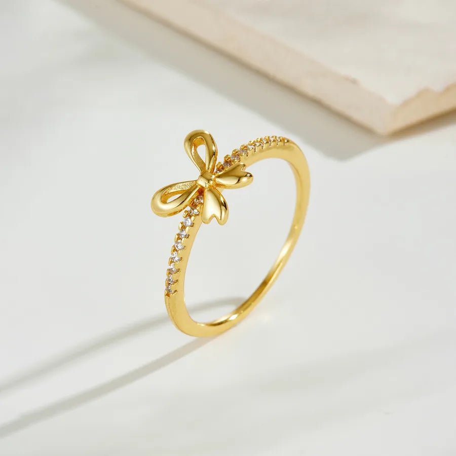 Cœur Noué™ S925 Bowknot Heart Zircon Ring - Nikoleit