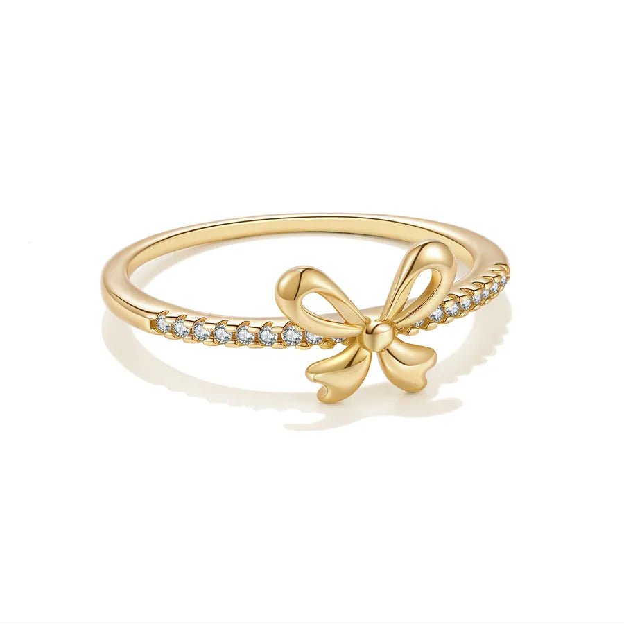 Cœur Noué™ S925 Bowknot Heart Zircon Ring - Nikoleit