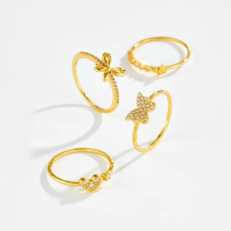 Cœur Noué™ S925 Bowknot Heart Zircon Ring - Nikoleit