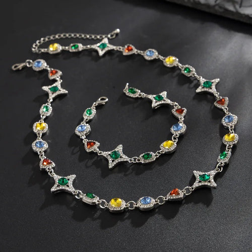 Colorful Gem Cross Star Set - Nikoleit