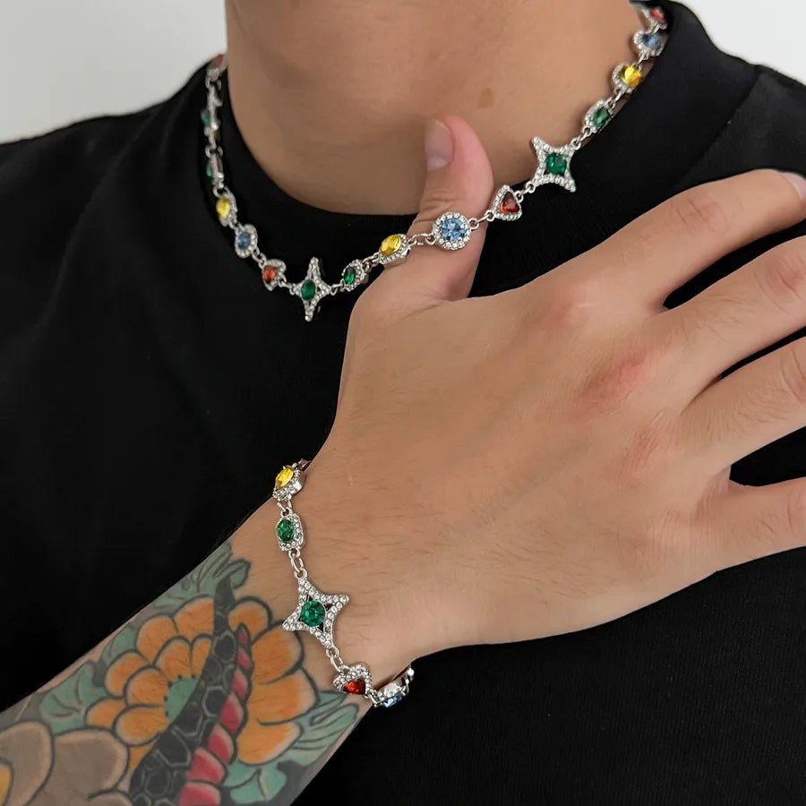 Colorful Gem Cross Star Set - Nikoleit