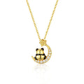 Cosmo Panda™ S925 Moon & Star Zircon Necklace - Nikoleit