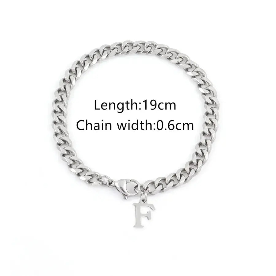 Cuban Link Men’s Bracelet – Silver Stainless Steel, Retro Style - Nikoleit