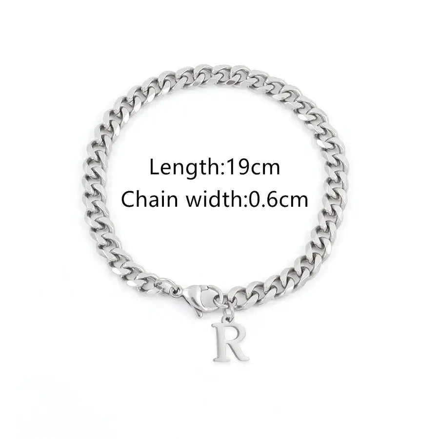 Cuban Link Men’s Bracelet – Silver Stainless Steel, Retro Style - Nikoleit