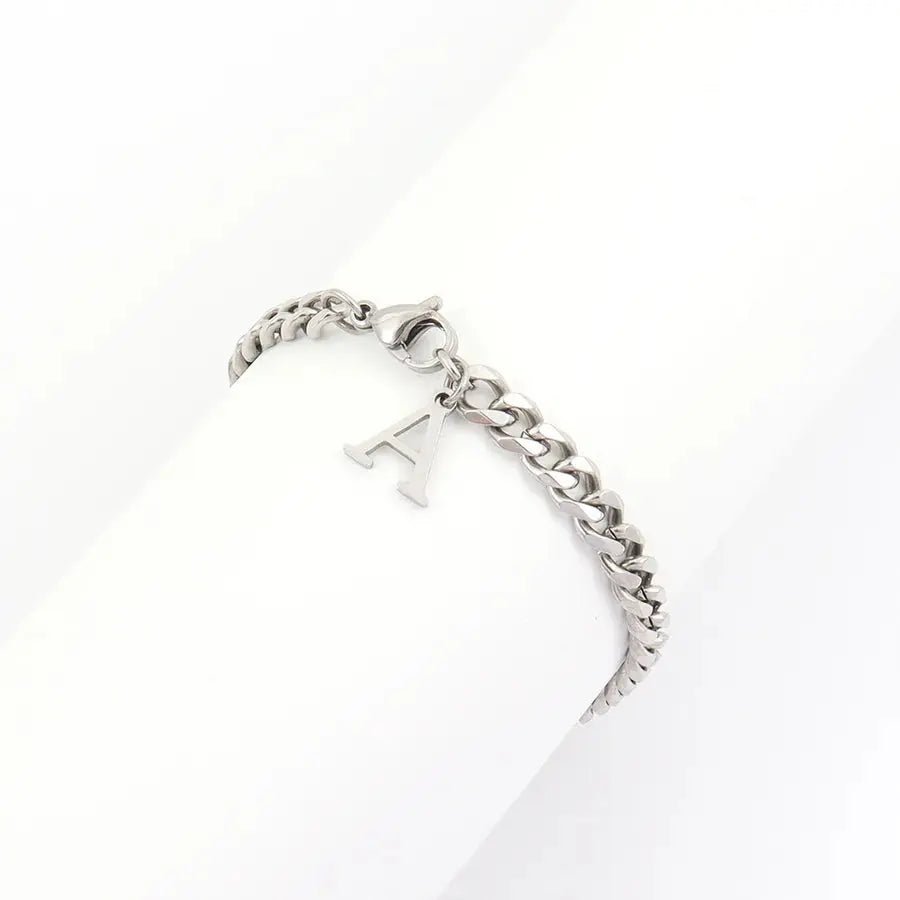 Cuban Link Men’s Bracelet – Silver Stainless Steel, Retro Style - Nikoleit