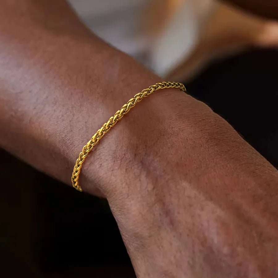 Cuban Retro Line™ Stainless Steel Men’s Slim Chain Bracelet - Nikoleit