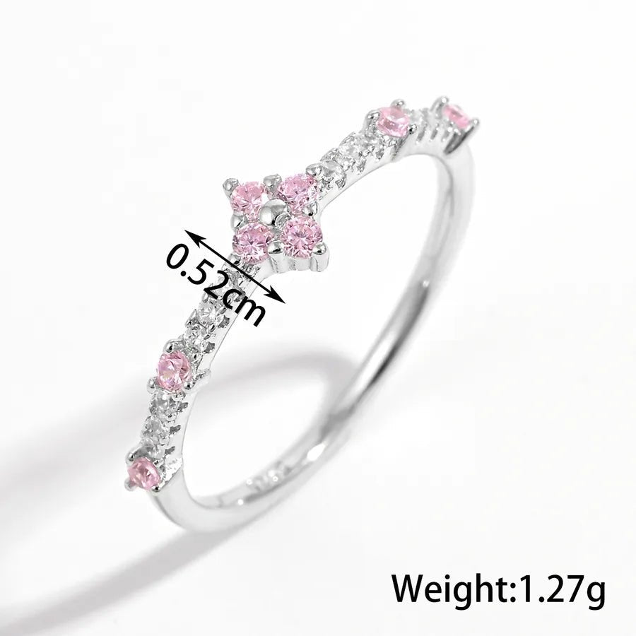 Fleur de Cœur™ Platinum - Plated Zircon Ring - Nikoleit