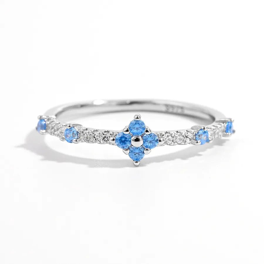 Fleur de Cœur™ Platinum - Plated Zircon Ring - Nikoleit
