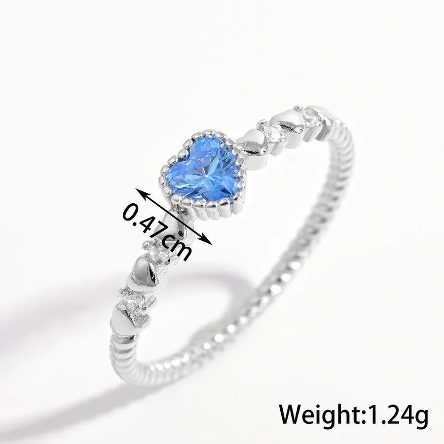 Fleur de Cœur™ Platinum - Plated Zircon Ring - Nikoleit