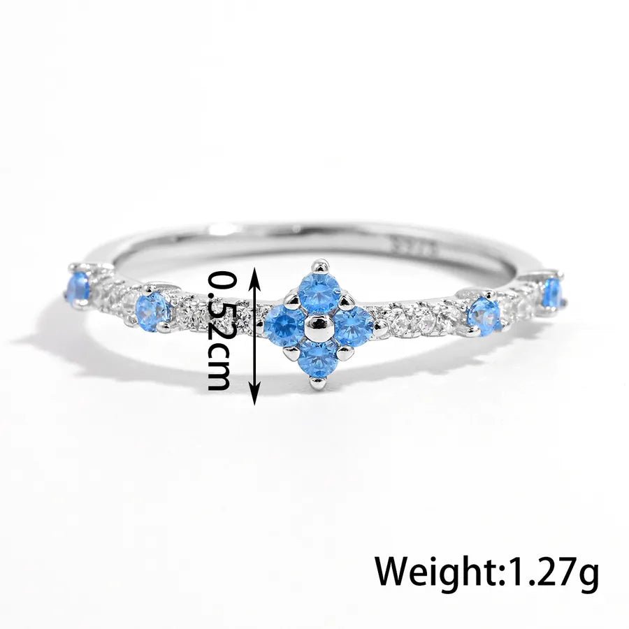 Fleur de Cœur™ Platinum - Plated Zircon Ring - Nikoleit