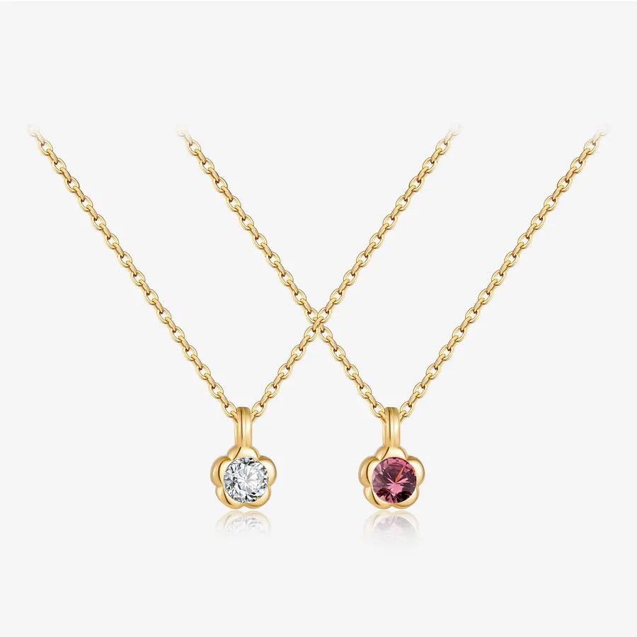 Fleur Petite™ S925 Gold - Plated Zircon Flower Necklace - Nikoleit