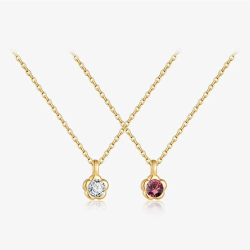 Fleur Petite™ S925 Gold - Plated Zircon Flower Necklace - Nikoleit