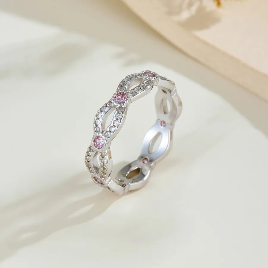 Fleur Tressée™ S925 Braided Flower Zircon Ring - Nikoleit