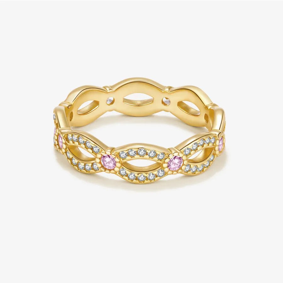 Fleur Tressée™ S925 Braided Flower Zircon Ring - Nikoleit