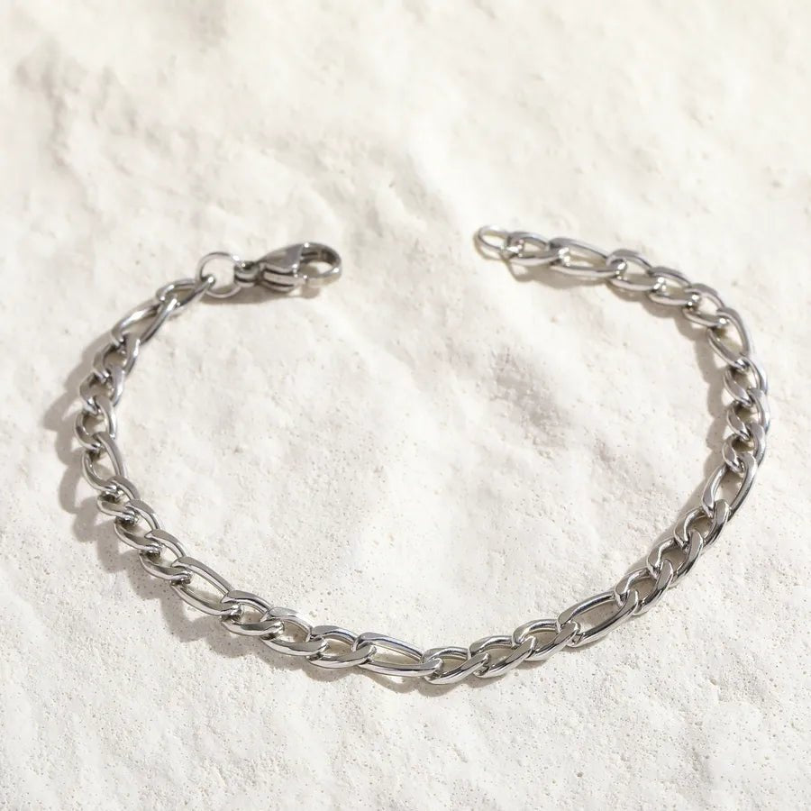 Linea Forge™ Classic Figaro Men’s Stainless Steel Necklace - Nikoleit