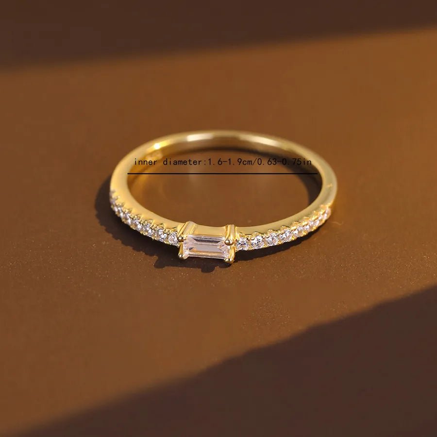 Luna Veil™ 18K Gold - Plated Zircon Ring - Nikoleit