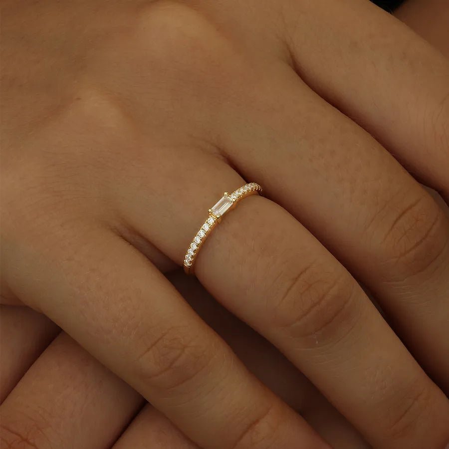 Luna Veil™ 18K Gold - Plated Zircon Ring - Nikoleit