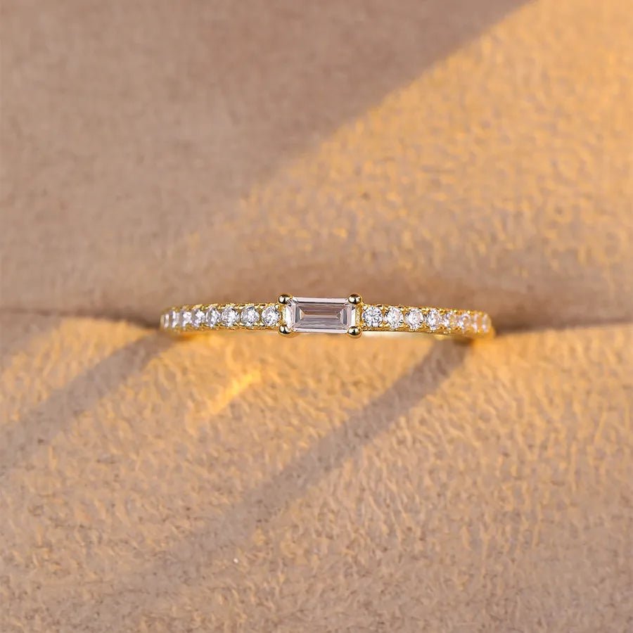 Luna Veil™ 18K Gold - Plated Zircon Ring - Nikoleit