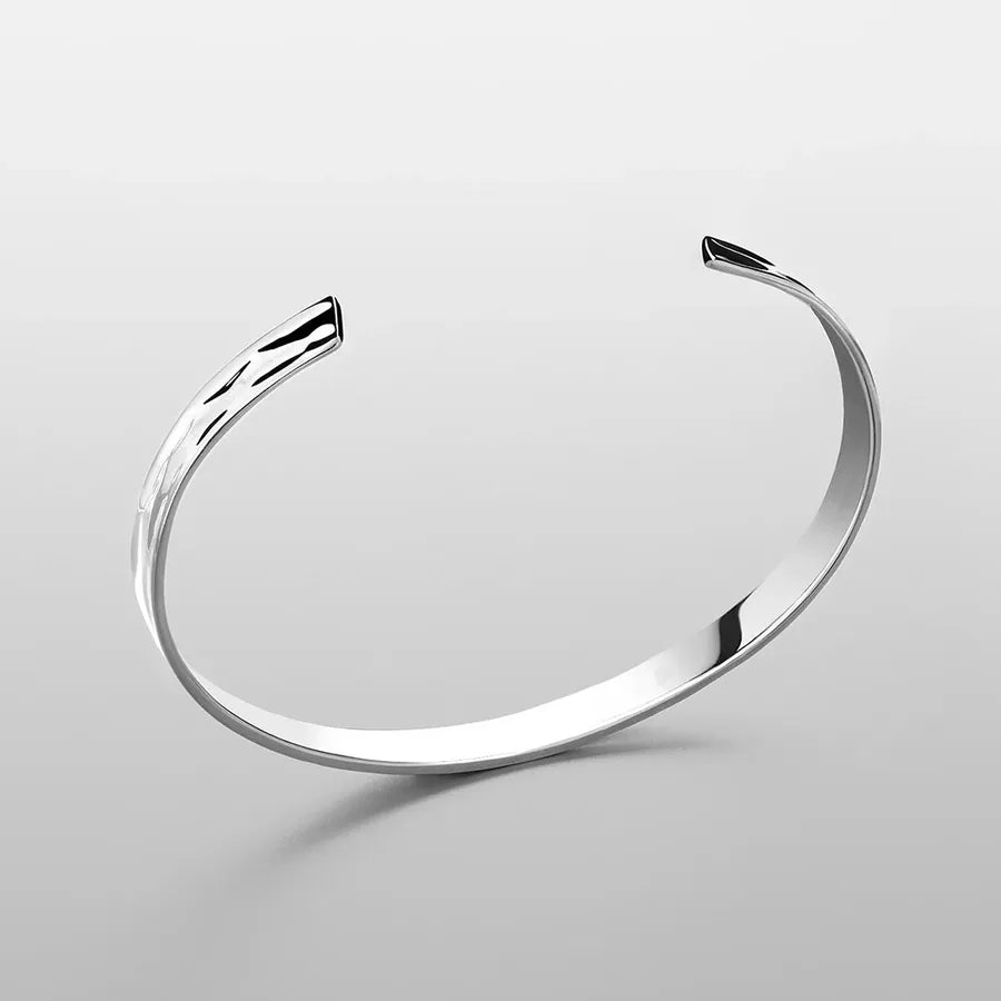 Men’s Stainless Steel Open Cuff Bracelet - Nikoleit