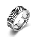 Obsidian Forge™ Titanium Steel Textured Men’s Ring - Nikoleit