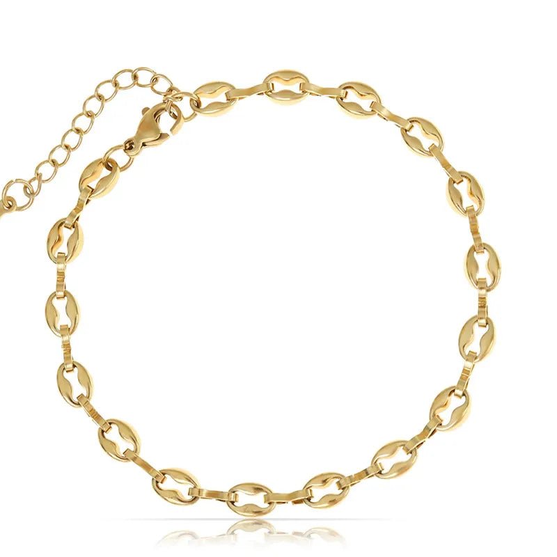 Simple Style Solid Color 304 Stainless Steel Men's Bracelets - Nikoleit