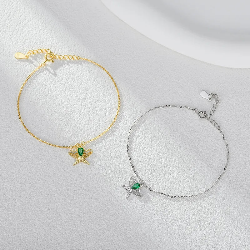 Swallow’s Flight™ S925 Diamond - Embedded Spring Kite Bracelet - Nikoleit