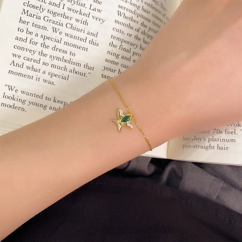 Swallow’s Flight™ S925 Diamond - Embedded Spring Kite Bracelet - Nikoleit