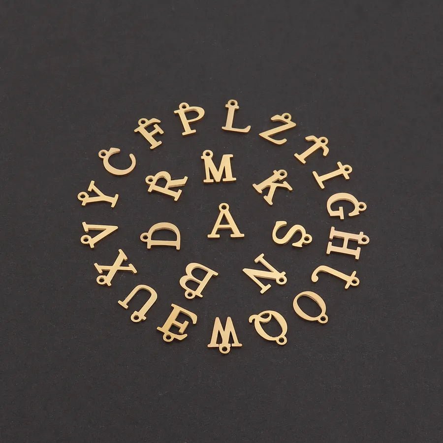 Vacuum Plating 18K Real Gold Plated Letter Bow Knot 201 Stainless Steel Copper Vintage Style Sweet Simple Style Slip - on Bracelets - Nikoleit